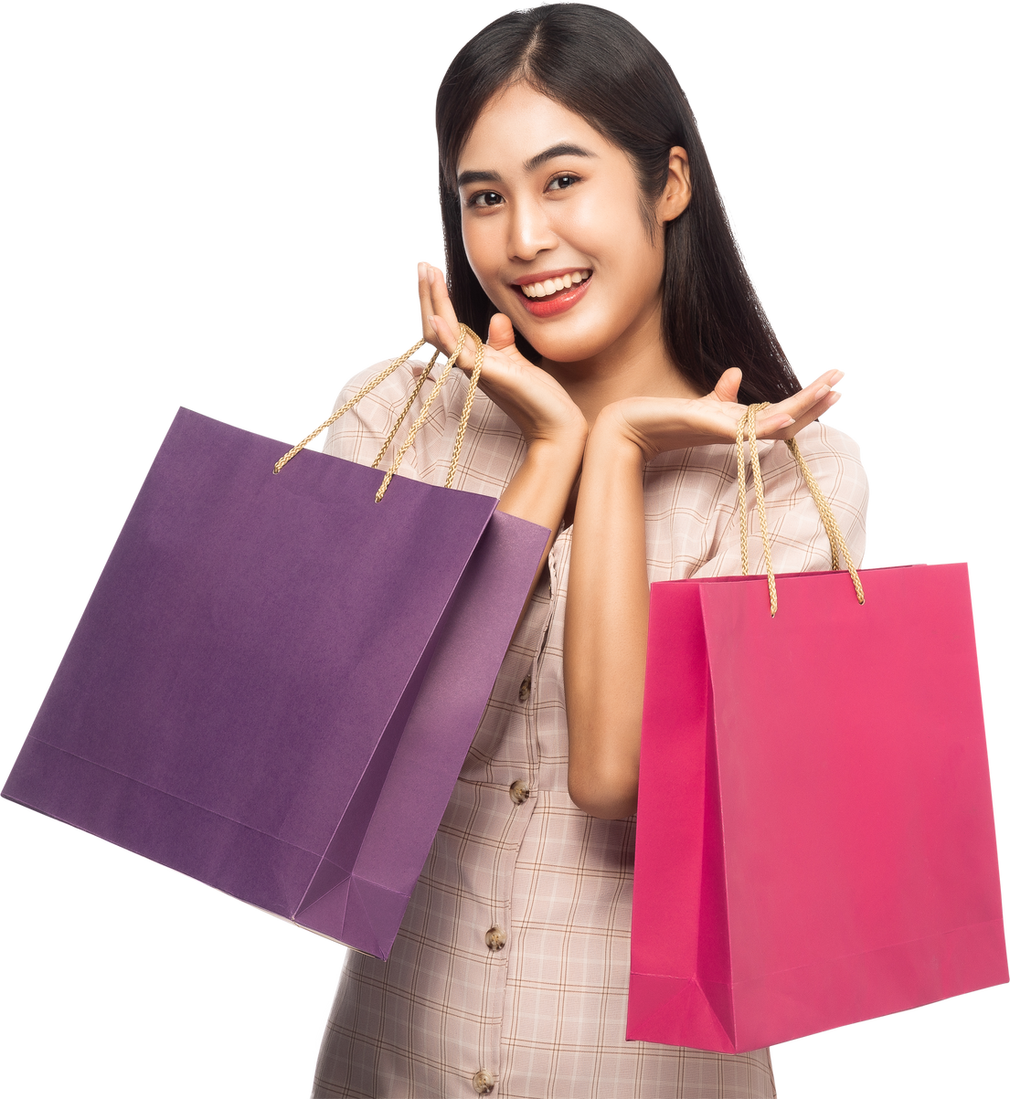 Young Woman with Shopping Bags 